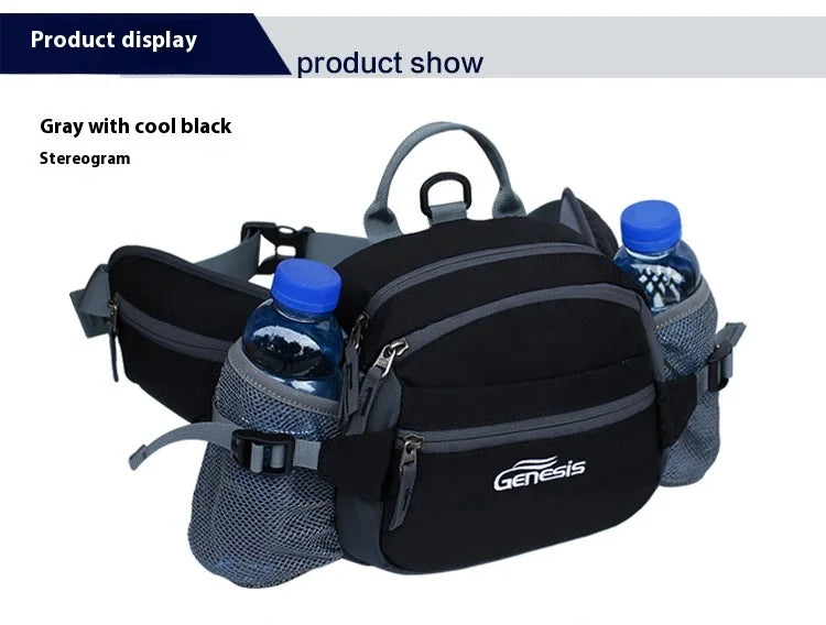 Bike Riding Cycling Running Fishing Hiking Waist Bag Fanny Pack Outdoor Belt Kettle Pouch Gym Sport Fitness Water Bottle Pocket
