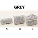 1pcs Quilted Cotton Makeup Bag
