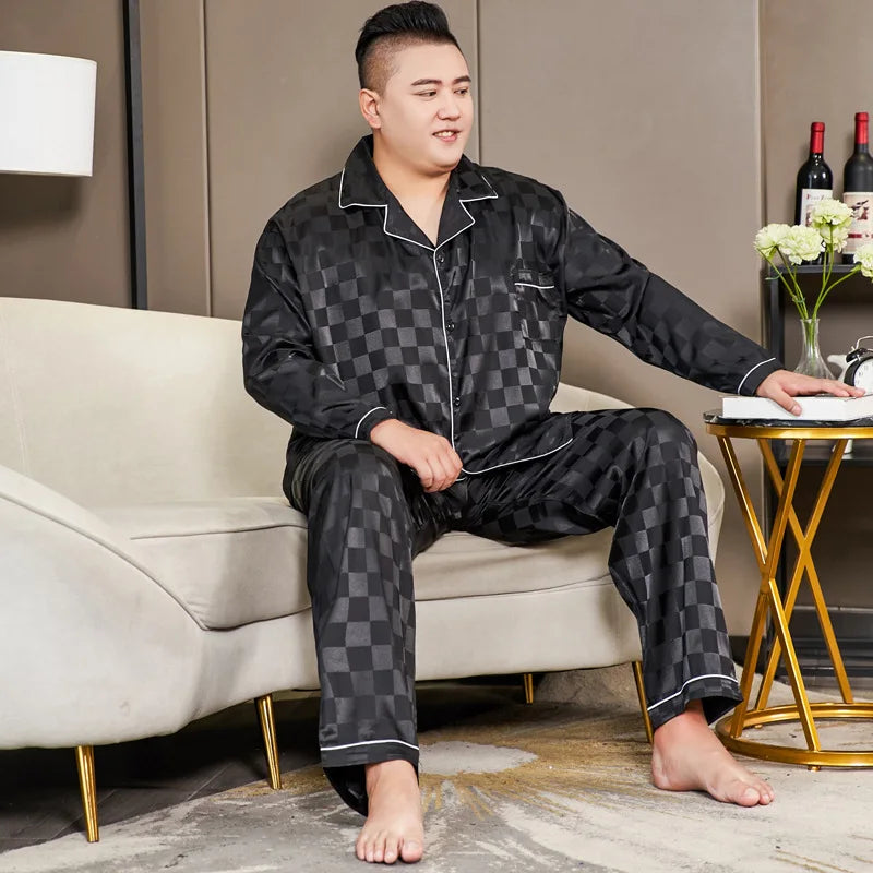Man Casual Loose Luxury Print Sleepwear