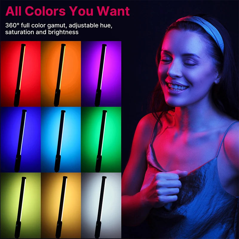Handheld RGB Colorful Stick Light