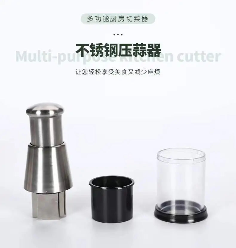 304 Stainless Steel Multi-Functional Pat Knife Garlic Cutter