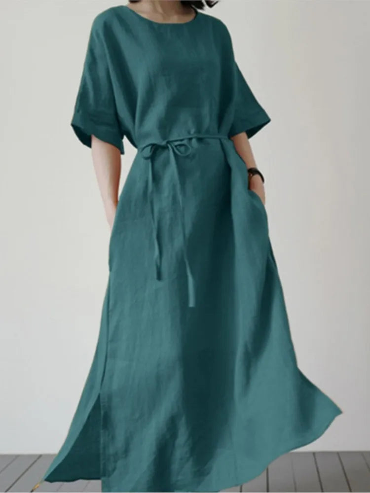 Women's Cotton Linen Dress