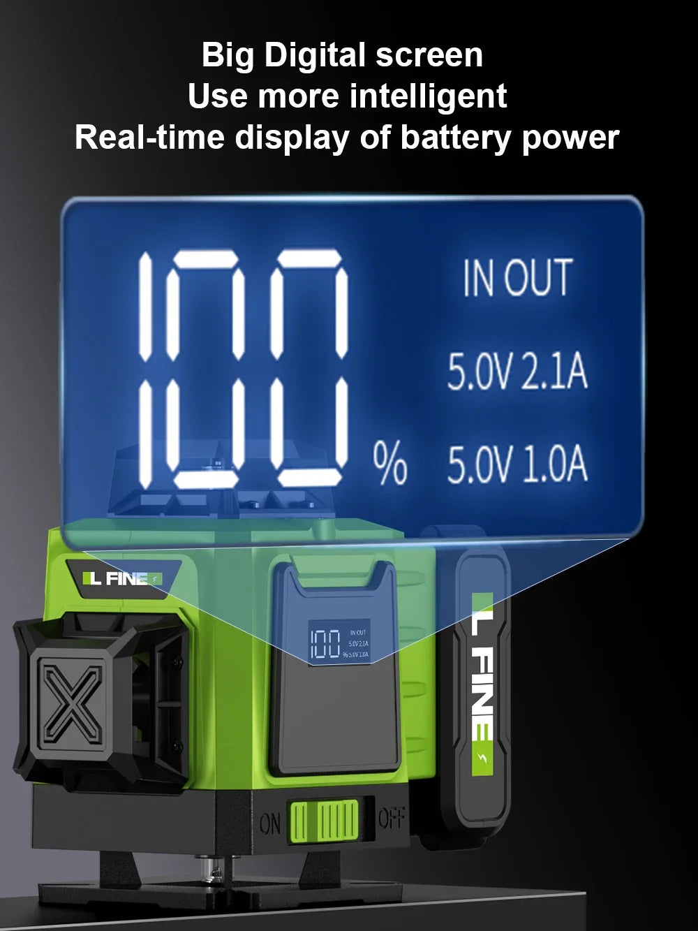 Remote Control 8 Lines 360°Self-leveling Laser