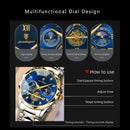 Man Waterproof Luminous Chronograph Watch