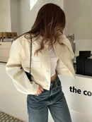 Women Fashion With Pockets Bomber Jacket