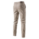 Men Solid Color Slim Fit Pants
