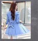 2025Spring Autumn New Windbreaker Coat Women Fashion Slim Mid Long Lace Trench Coat Female Casual Double-breasted Outerwear Tops