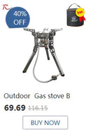 Portable Camping Folding Removable Wood Table Gas Stove