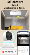 Tuya Smart Life 2MP 2.4G/5G+BLE WIFI IoT Alarm Surveillance Home Security Burglar FHD CCTV Camera System SOS Contact PIR Sensor