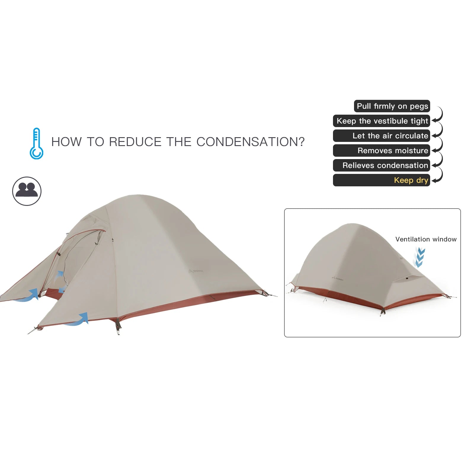 Nylon Waterproof Camping Tent Backpack