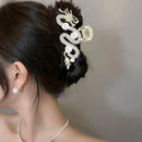 Blue Dragon Hairpin With Pearl Hair Claw