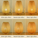 Contemporary Bamboo Weaving Table Lamp
