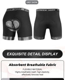 Mesh Cycling Underwear Gel Pad Shockproof MTB Bike Shorts