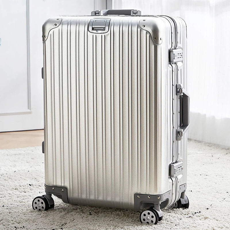 100% Aluminum-magnesium alloy Travel Suitcase
