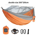 Single and Double Size Nylon Fabric Portable Travel Hammock