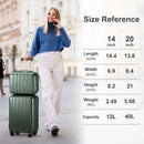 2 Piece Carry On Luggage Set