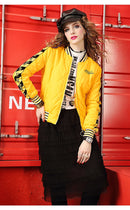 Yellow Winter coat for women short jackets for women Women's Long Sleeve coat Woman clothing Women's top