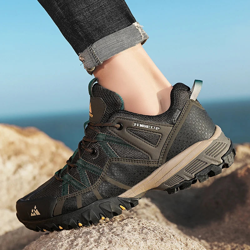 Men's Breathable Cushioning Nonslip Hiking Sneakers
