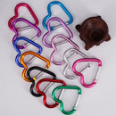 Aluminum Outdoor Star Shaped Spring Locking Carabiner Clip