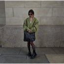 Solid Color Lapel Suit Woman Loose Long Sleeves Double Breasted Jackets Casual Versatile Chic Women's Spring Summer New Coats