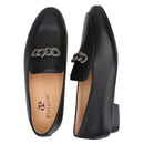 New Style Men's Loafers with Rhinestone Buckles for Weddings and Parties Handmade Genuine Leather Smoking Shoes