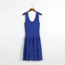 2025 Summer New in Pink Sleeveless Ribbed Knit Bodycon Mini Dress Versatile Work & Casual Outfit