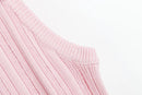 2025 Summer New in Pink Sleeveless Ribbed Knit Bodycon Mini Dress Versatile Work & Casual Outfit