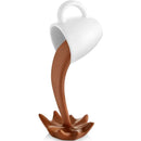 Floating Spilling Coffee Cup Sculpture