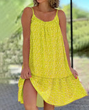 Women's Oversized Sleeveless Floral Print Dress