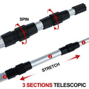 Fishing Net Aluminum Alloy Telescopic Rubber Handle
