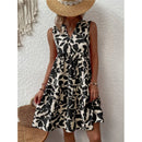 Women's Sleeveless Floral Print Dress