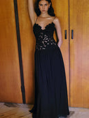 Women's Sleeveless High Waist Pleated Hollow Lace Dress