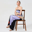 Tube Bodycon Dress Women Elegant Avocado Print Strapless Elegant Maxi Dress Sleeveless Holiday Robes Summer Chic Long Dress
