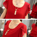 Women Ruffle Short Sleeve Dress