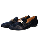 Men's Classic Loafers With Paisley Printing Made By Hand In Court Style