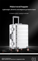 All-aluminum-magnesium alloy trolley suitcase
