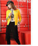 Yellow Winter coat for women short jackets for women Women's Long Sleeve coat Woman clothing Women's top