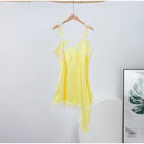 Sexy Sling Dress Women V Neck Hollow Out Backless Patchwork Lace