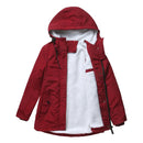 Women's Warm Hooded Parkas, Thick Plush Coats, Female Mid-Long Cotton Jacket, Winter Outwear, Big Size, S-5XL