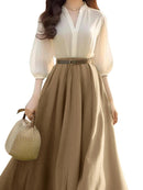 Women's V-Neck Half Sleeve Dress