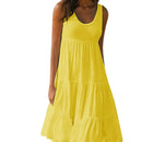 Sleeveless Ruffles Loose Sundresses