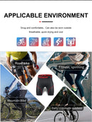 Mesh Cycling Underwear Gel Pad Shockproof MTB Bike Shorts