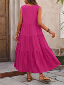 Long Loose Ruffle Dress