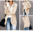 Autumn Long Cardigan Women Jumper Fashion Loose Coat Ladies Knitted Outerwear Ropa Mujer Clothes Woman Sweater Jacket Pull Femme