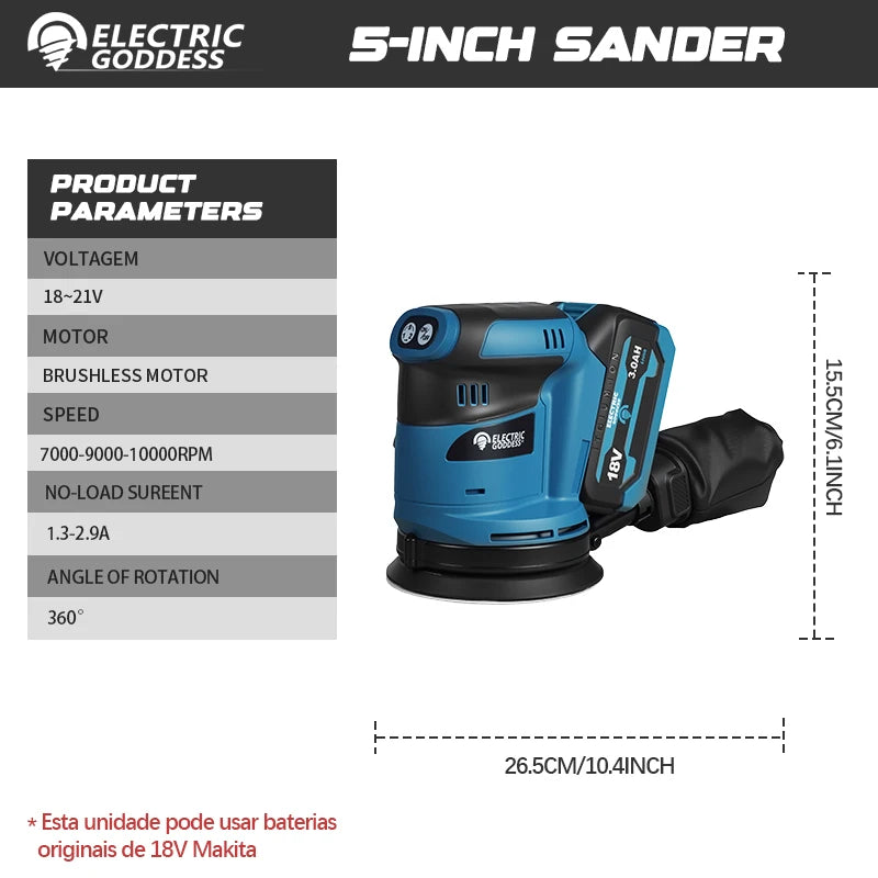 Electric Brushless Sander Disc