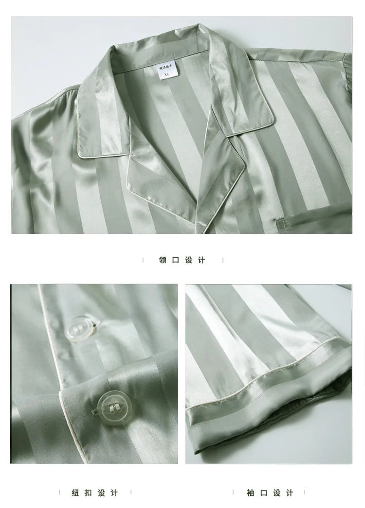 New Men Long Sleeve Short Sleeve Sleepwear