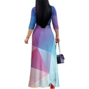 Women's Long Print Maxi Dress