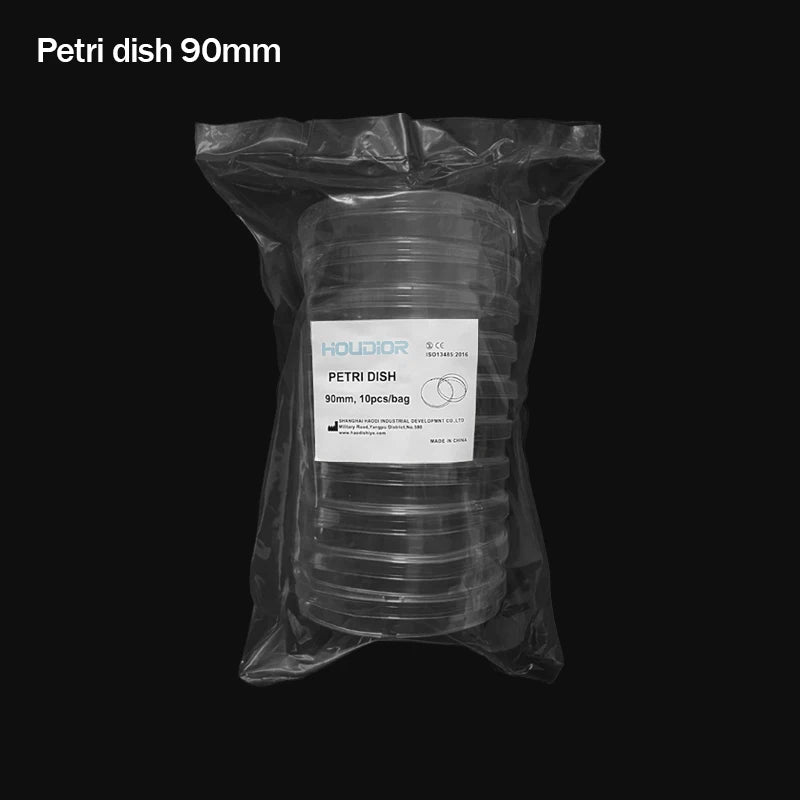 90mm10Pcs Petri Dishes Plastic Transparent