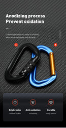 D Shape Safety Carabiner Aluminum Key Hooks