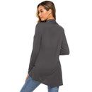 Women's Knitted Cardigan for Spring and Summer Versatile Large Size Cardigan Medium to Long Length Long Sleeve Outcoat